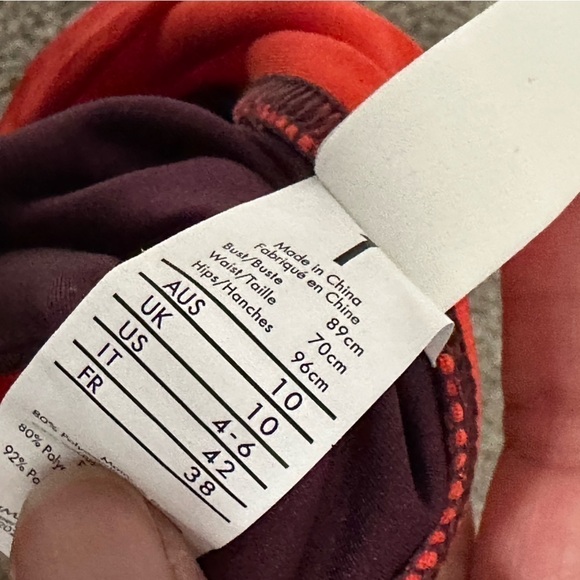 Zimmermann Purple Color blocked Bikini Bottom High Cut & High Waist 4-6 Lycra - Picture 5 of 9